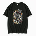 Officials Houston Texans Runs In My Blood Mascot Skeleton Black Mens Premium T Shirt