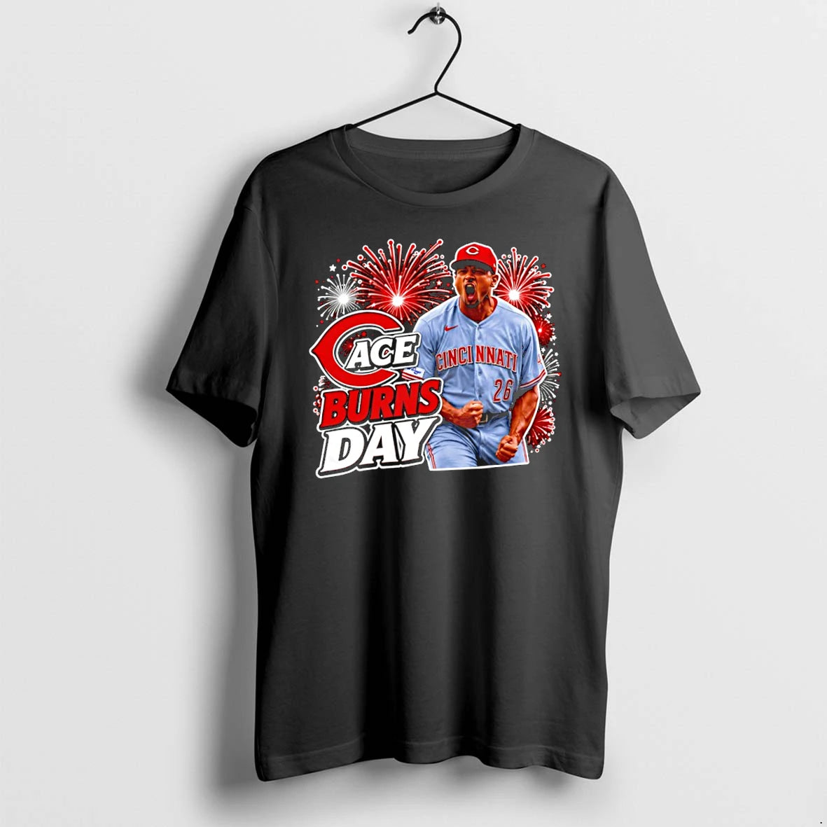 Officials Hunter Greene Cincinnati Reds Ace Burns Day Mlb Baseball Premium T Shirt