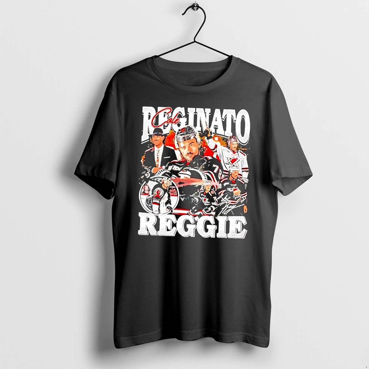 Officials Huntsville Havoc Cole Reginato Reggie Signature Black Premium T Shirt