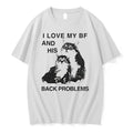 Officials I Love My Bf And His Back Problems Cat Premium T Shirt