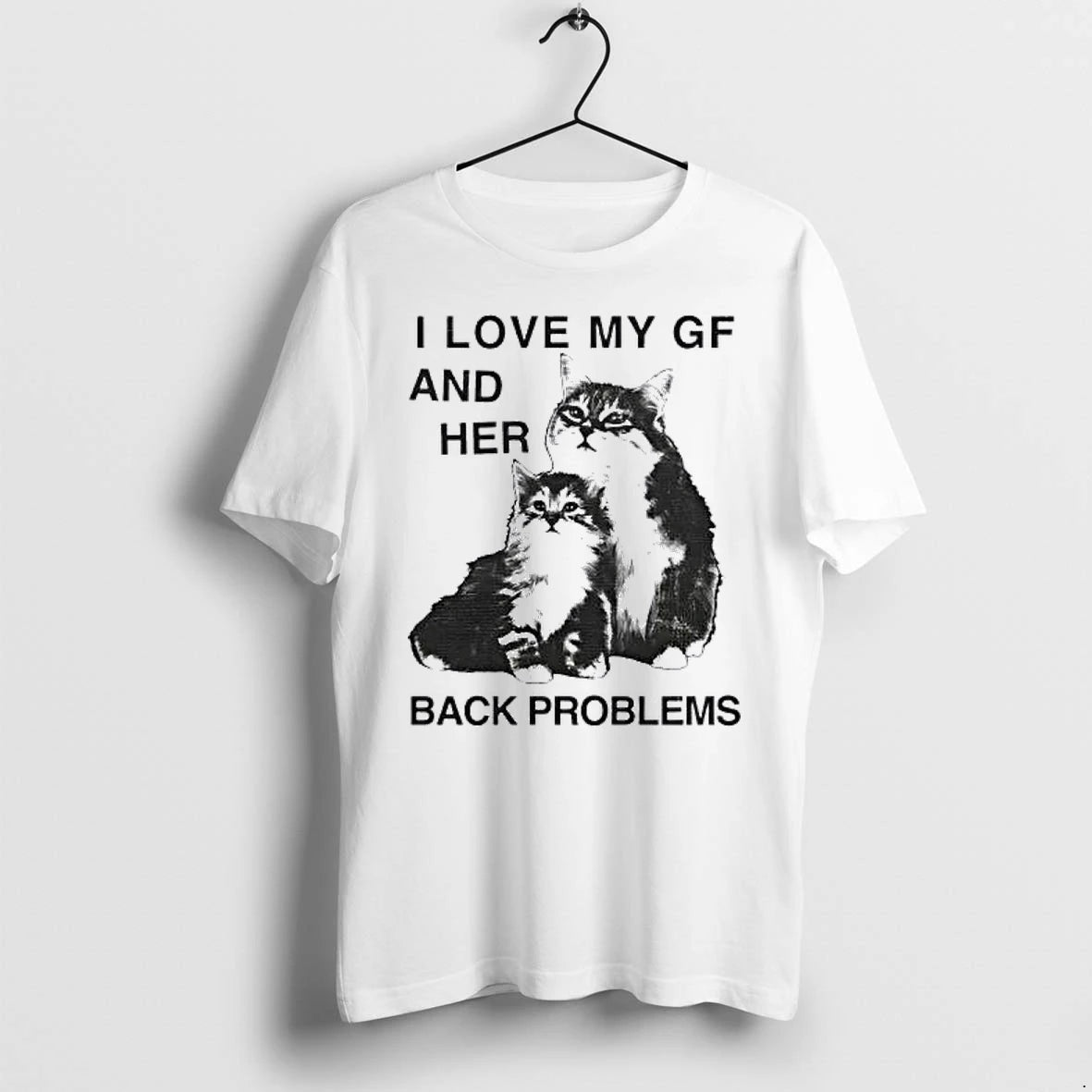 Officials I Love My Gf And Her Back Problems Cat Premium T Shirt