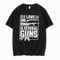 Officials I Love One Woman Several Guns 2nd Amendment Graphic Tee Premium T Shirt