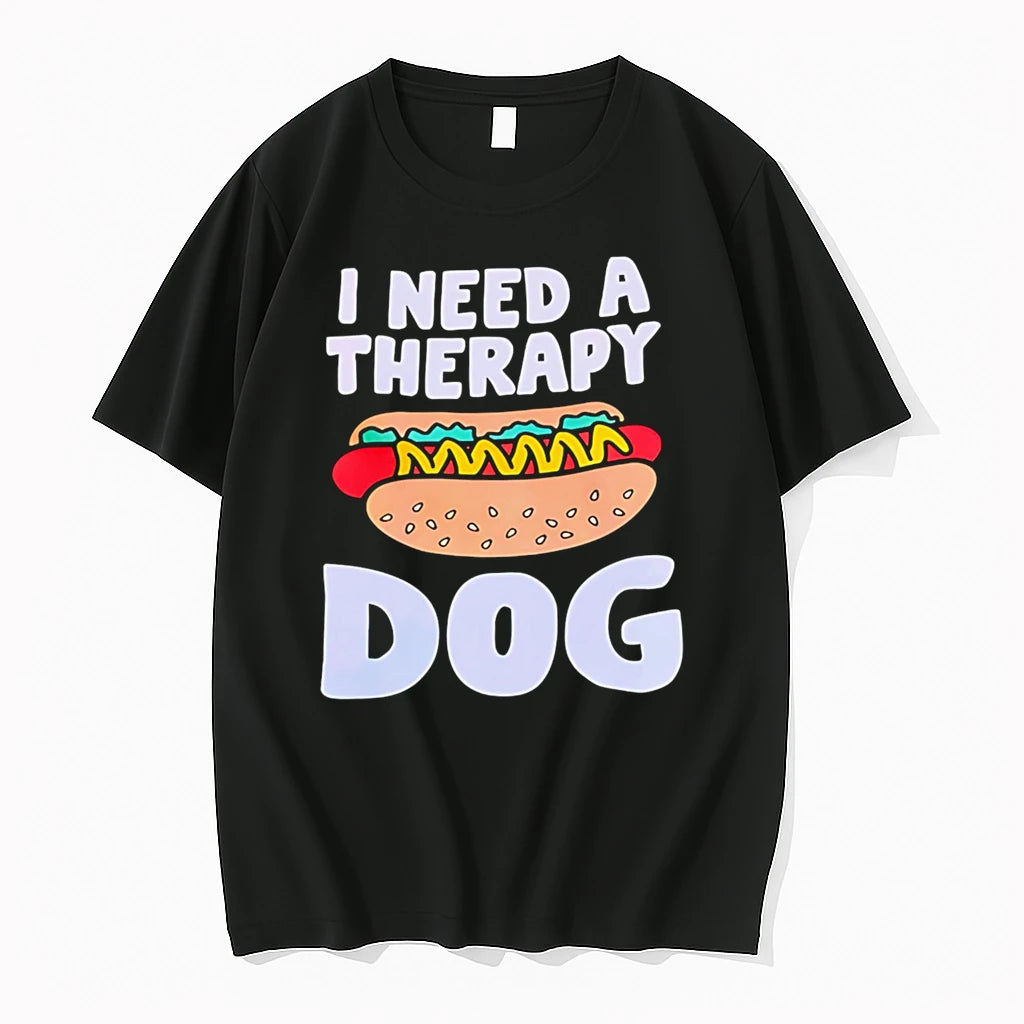 Officials I Need A Therapy Dog Hot Dog Premium T Shirt