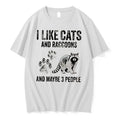 Officials I Like Cats And Raccoons And Maybe 3 People Vintage Tee