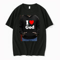 Officials I Love God Spiritual Religious Christian Premium T Shirt