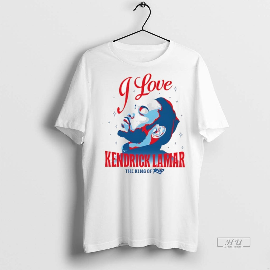 Officials I Love Kendrick Lamar The King Of Rap Graphic Tee Shirt Sweater