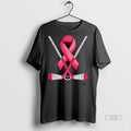 Officials Ice Hockey Pink Ribbon Breast Cancer Awareness Sport Lover Graphic Tee Shirt Sweater