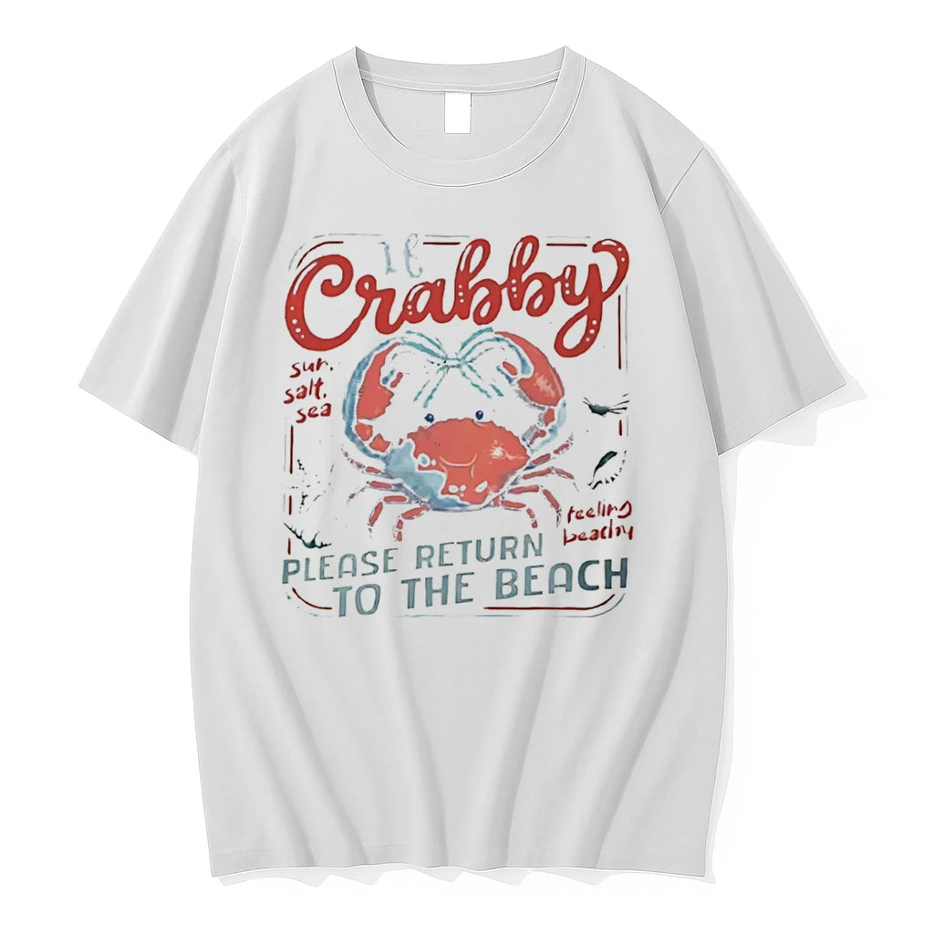Officials If Crabby Please Return To The Beach Feeling Beachy Tee Premium T Shirt