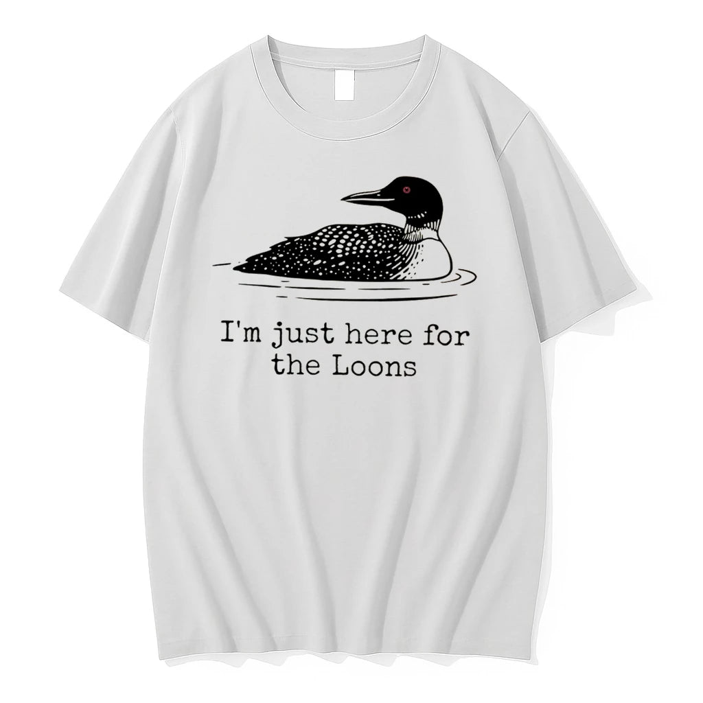 Officials Im Just Here For The Loons Minnesota Lake Life Tee Premium T Shirt