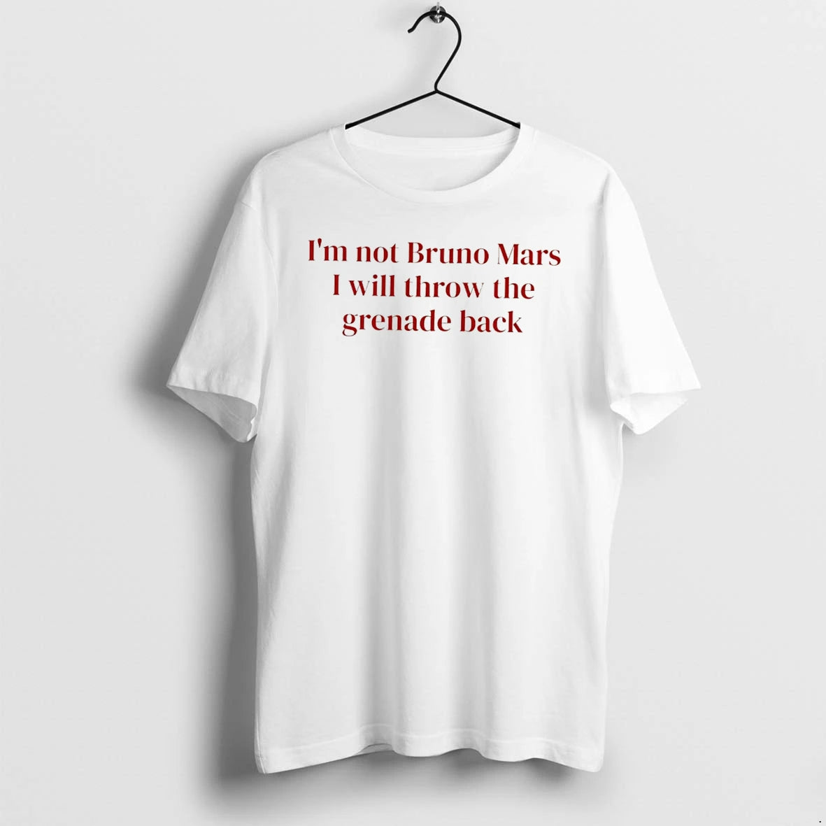Officials Im Not Bruno Mars I Will Throw The Grenade Back Tee