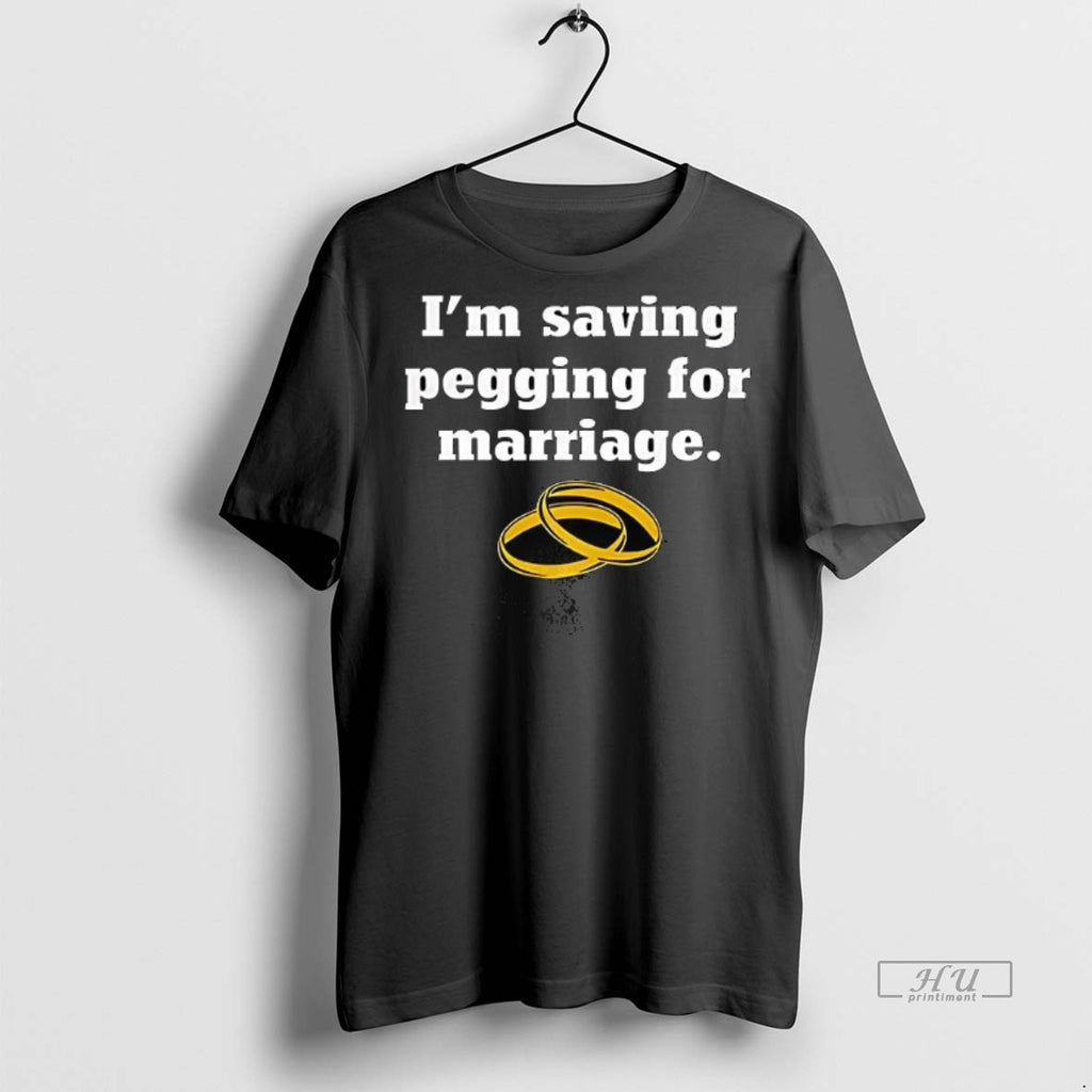 Officials Im Saving Pegging To Marriage Wedding Ring Graphic Tee Shirt Sweater