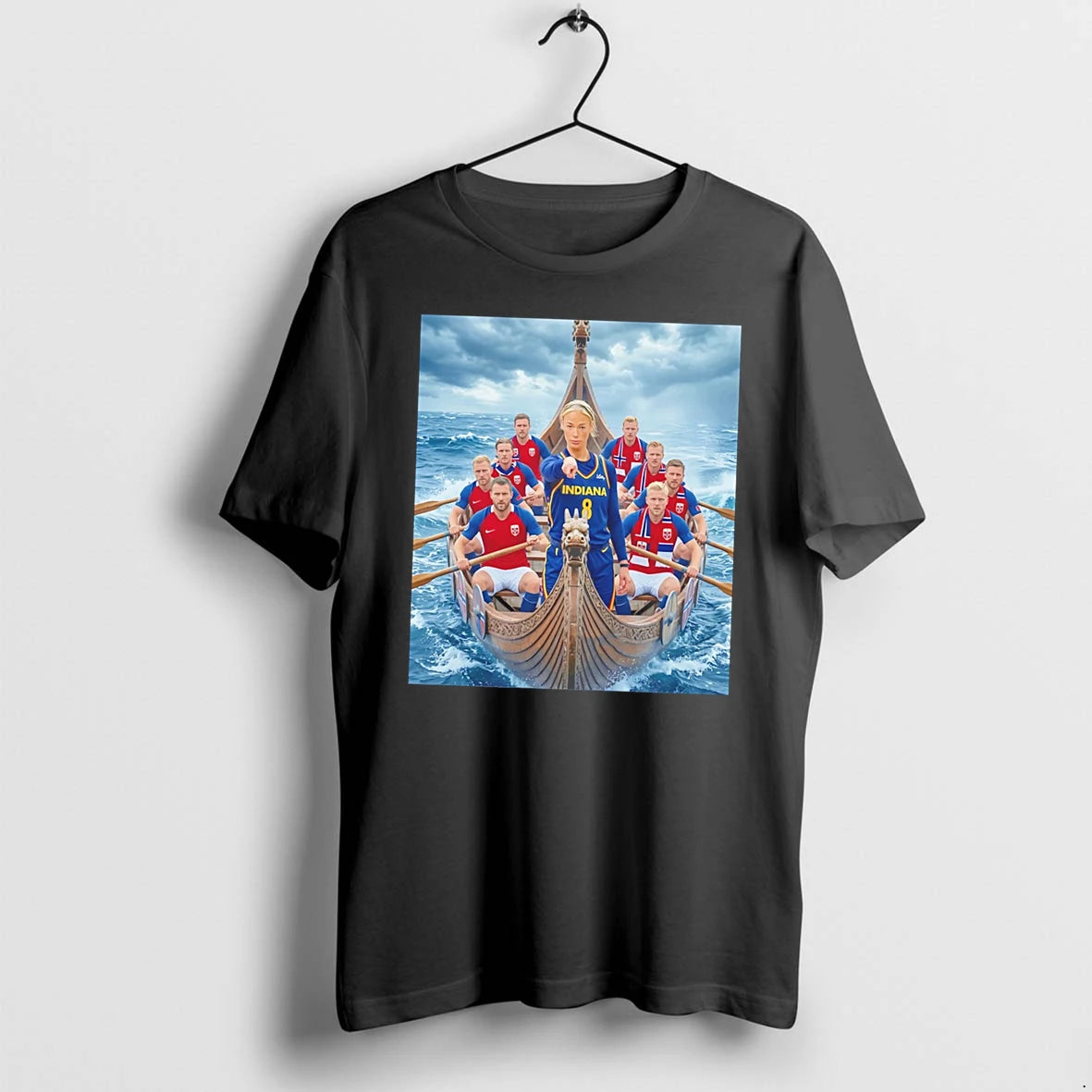 Officials Indiana Fever Sophie Cunningham X Norwegian Football Players Rowing Tee Premium T Shirt