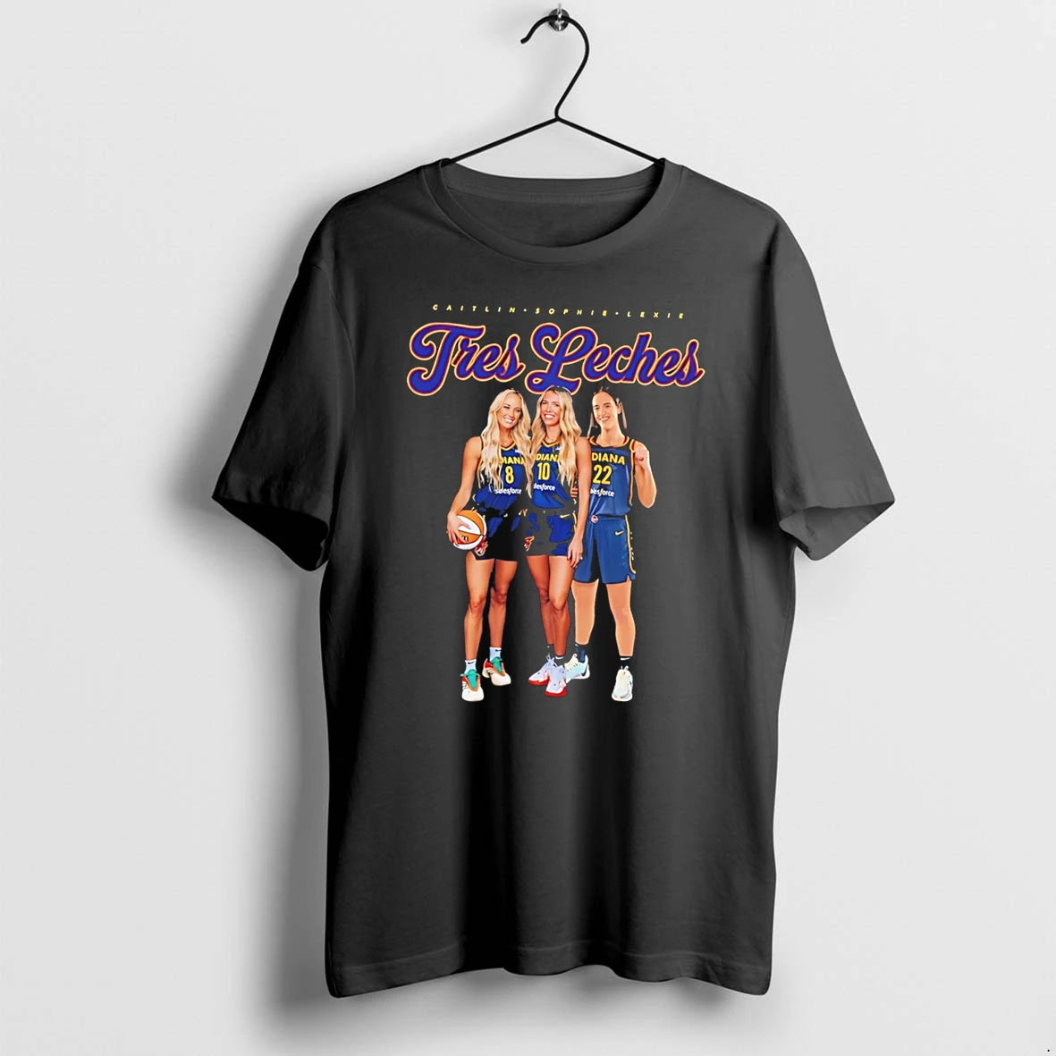 Officials Indiana Fever Tres Leches Caitlin Sophie Lexie Vintage Tee Premium T Shirt
