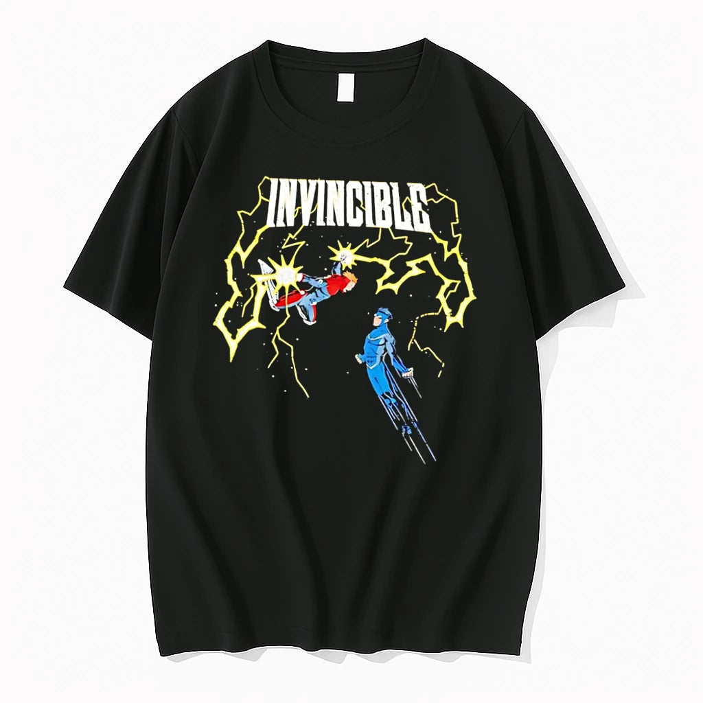 Officials Invincible Vs Powerplex Black Premium T Shirt