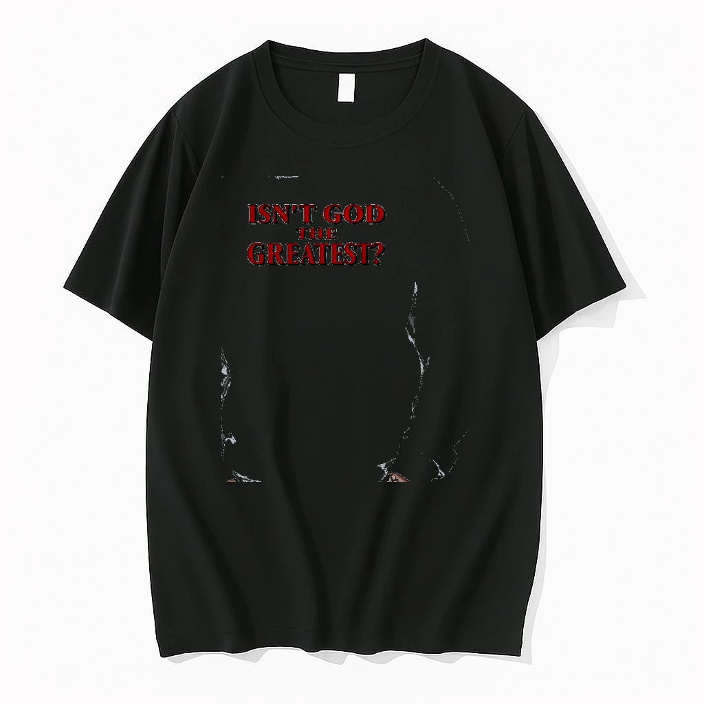 Officials Isnt God The Greatest Faith Religious Message Screen Print Premium T Shirt