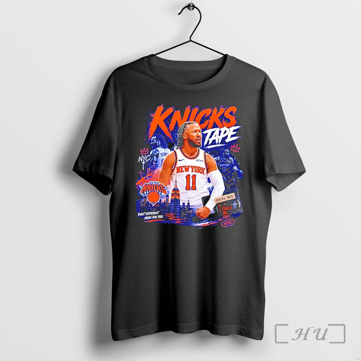Officials Jalen Brunson New York Knicks 2026 Nba Champions Knicktape Graphic Tee Premium T Shirts