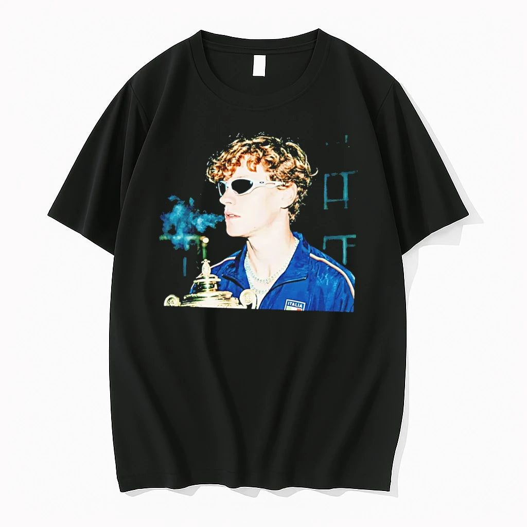 Officials Jannik Sinner Wimbledon 2026 Mens Singles Champion Italy Tee Premium T Shirt