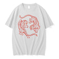 Officials Japanese Fighting Tigers Tiger Illustration Tee Premium T Shirt