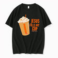 Officials Jesus Fills My Cup Dunkin Psalm 23 5 Christian Tee Premium T Shirt