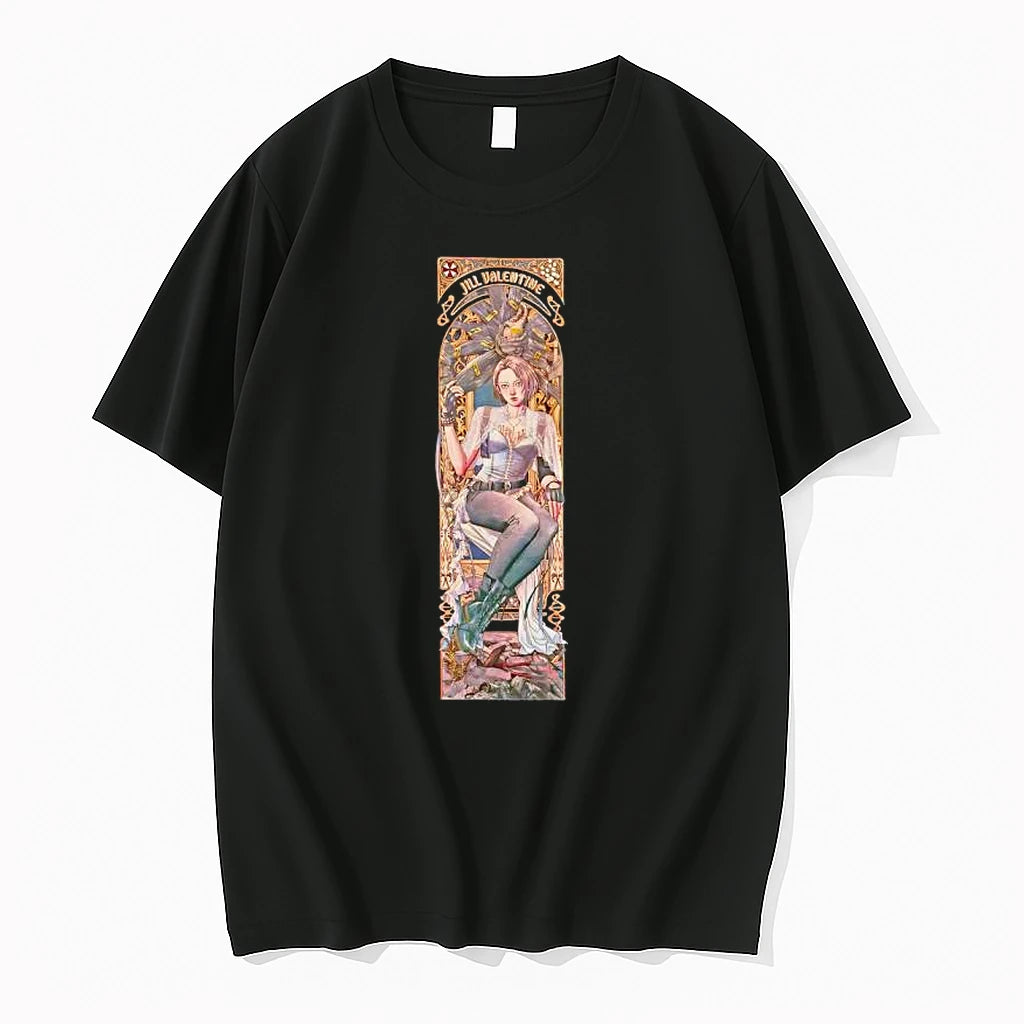 Officials Jill Valentine Resident Evil Art Nouveau Premium T Shirt