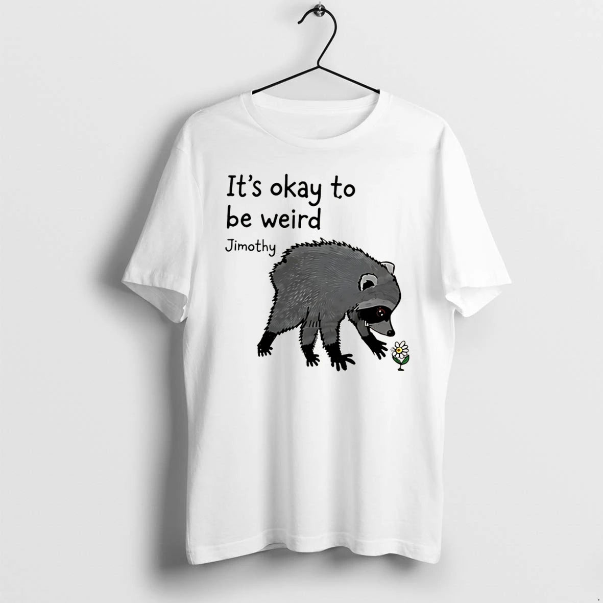 Officials Jimothy Its Okay To Be Weird Raccoon Cute Animal Tee Premium T Shirt
