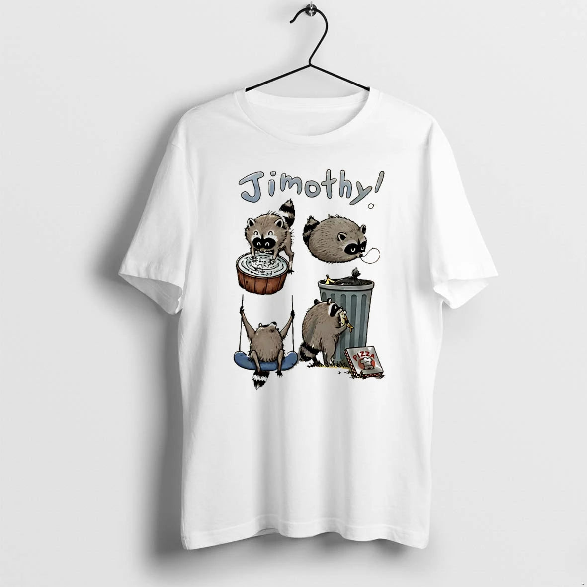 Officials Jimothy Raccoon Eating Pizza Trash Panda Tee Premium T Shirt