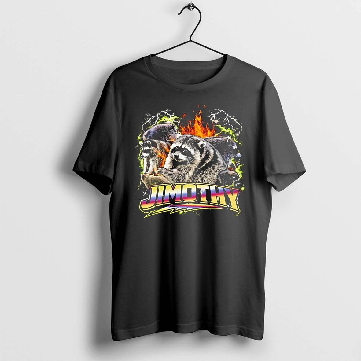 Officials Jimothy Raccoon Fire Lightning Bootleg Tee Premium T Shirt