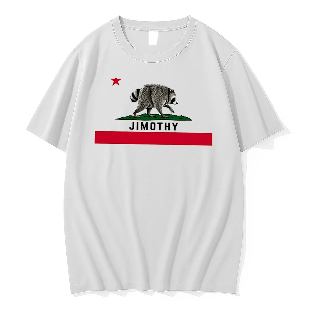 Officials Jimothy Republic Raccoon California Flag Style Tee Premium T Shirt