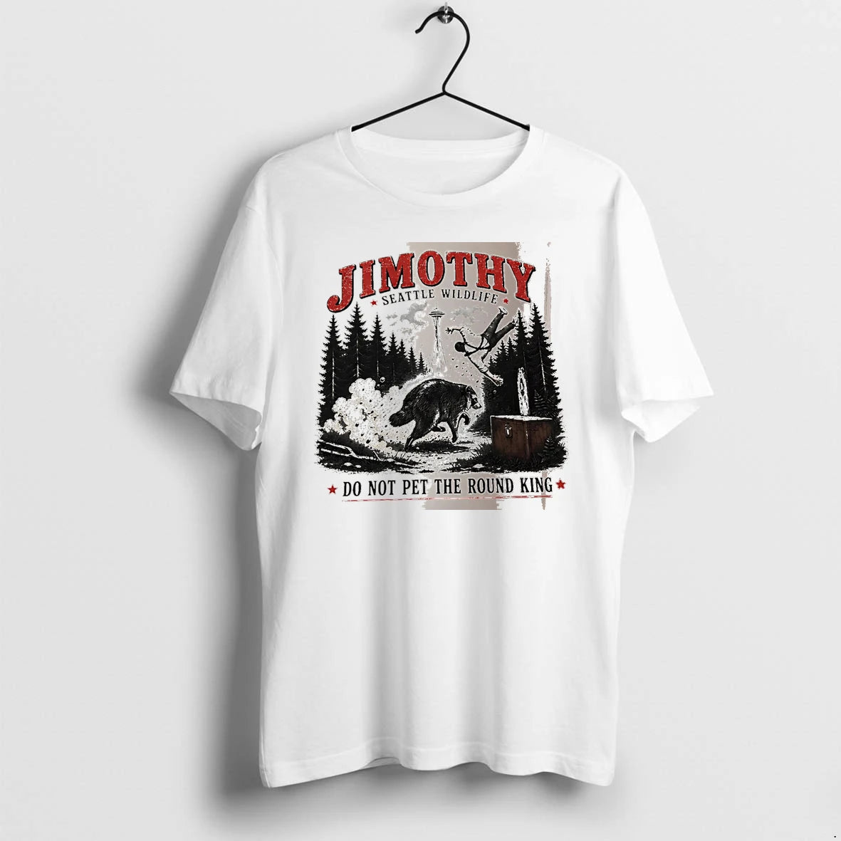 Officials Jimothy Seattle Wildlife Do Not Pet The Round King Raccoon White