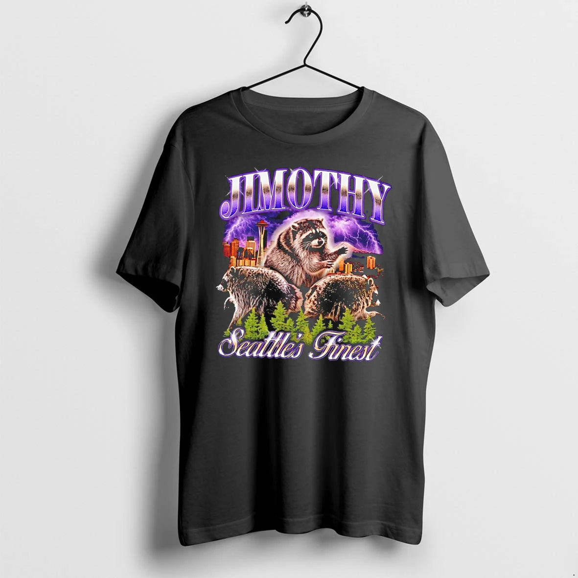 Officials Jimothy The Raccoon Picture Collage Tee Premium T Shirt