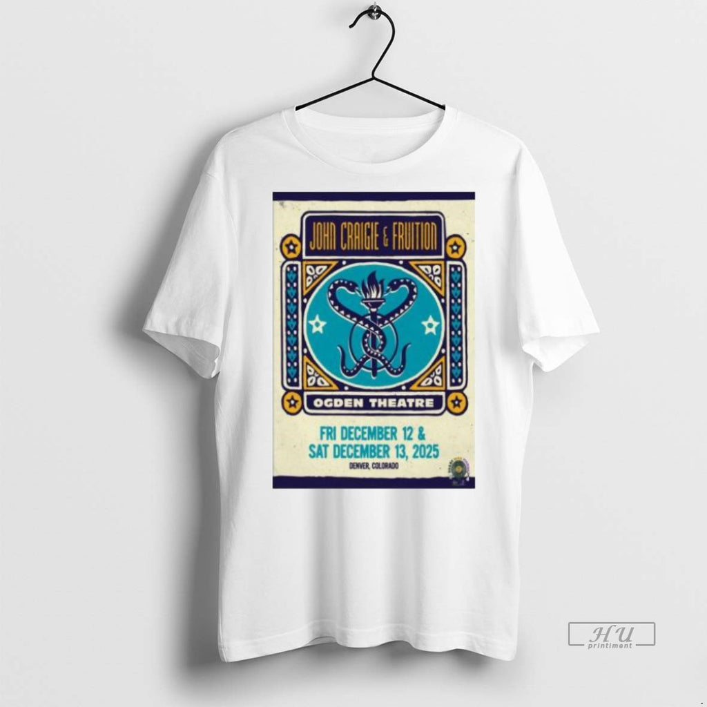 Officials John Craigie And Fruition At Ogden Theatre On Dec 12 13 2025 Graphic Tee