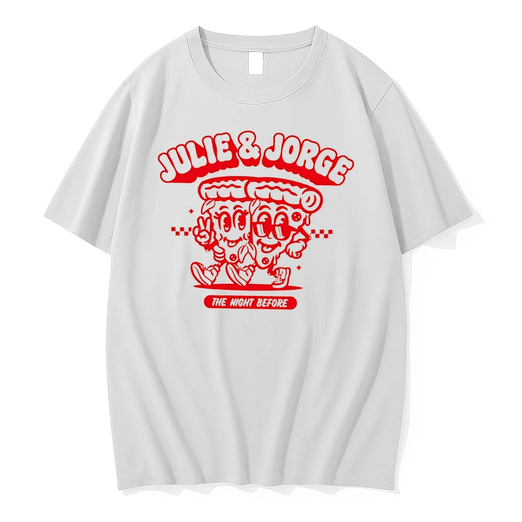 Officials Julie Jorge The Night Before Pizza Couple Tee Premium T Shirt