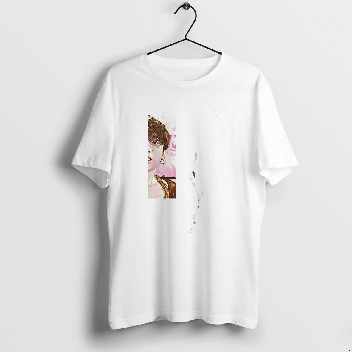 Officials Jungkook Watercolor Portrait Kpop Premium T Shirt