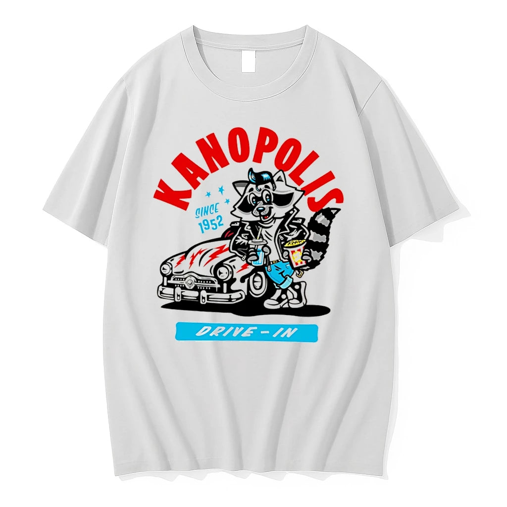 Officials Kanopolis Drive In Since 1952 Retro Raccoon Tee Premium T Shirt