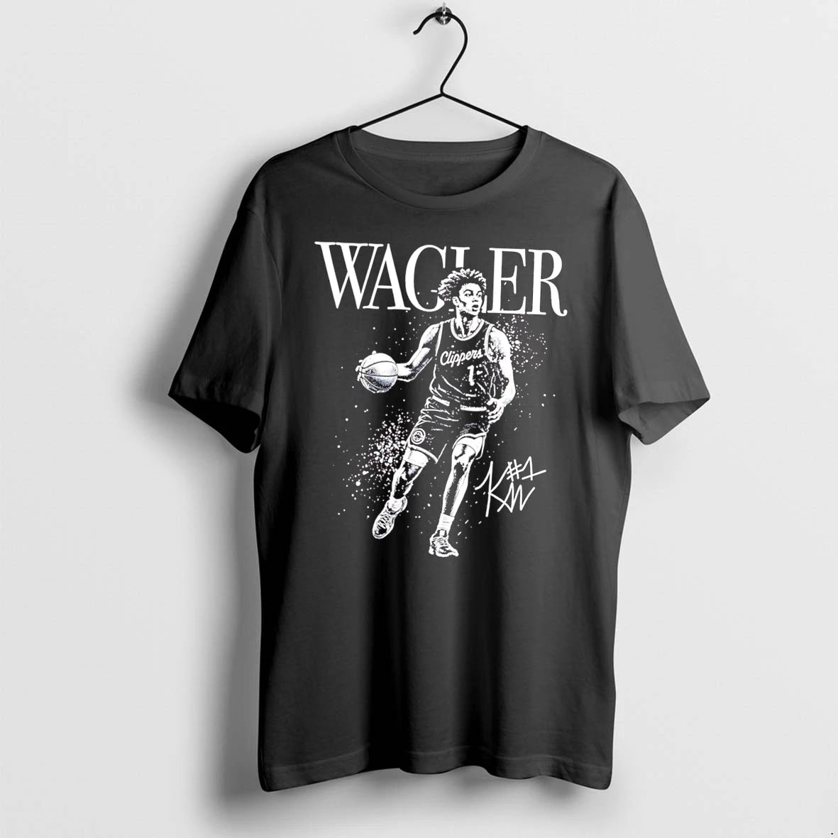 Officials Keaton Wagler Los Angeles Clippers Mono Signature Tee Premium T Shirt