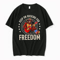Officials Keep On Rocking For Freedom Bigfoot With Guitar Usa Flag Boot