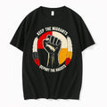 Officials Keep The Migrants Deport The Racists Fist Feather Symbol Premium T Shirt