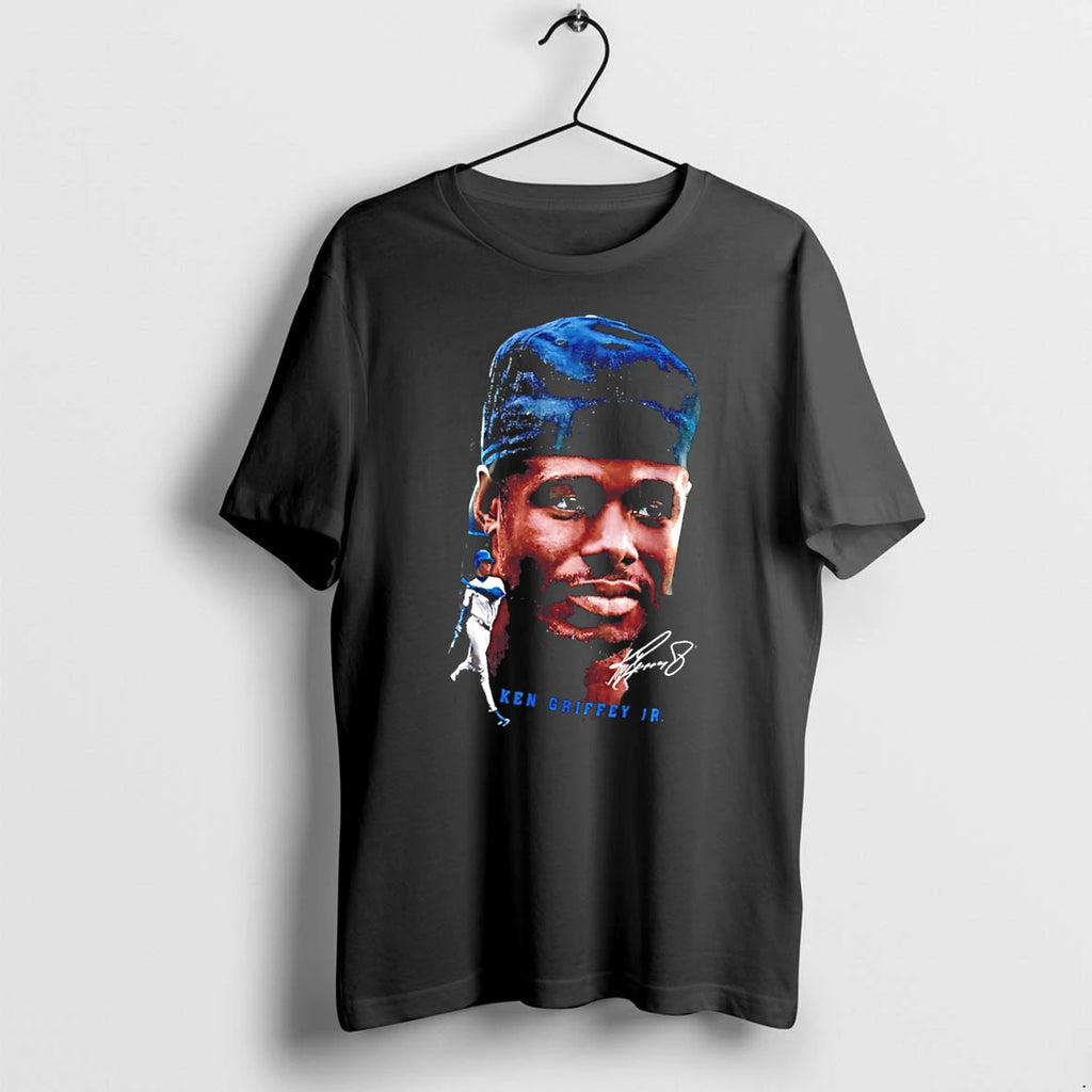 Officials Ken Griffey Jr Big Head Graphic Signature Tee Premium T Shirt