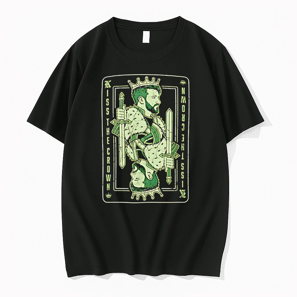 Officials King Playing Card Kiss The Crown Premium T Shirt