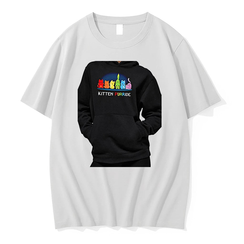 Officials Kitten Purride Pride Cats Cute Rainbow Premium T Shirt