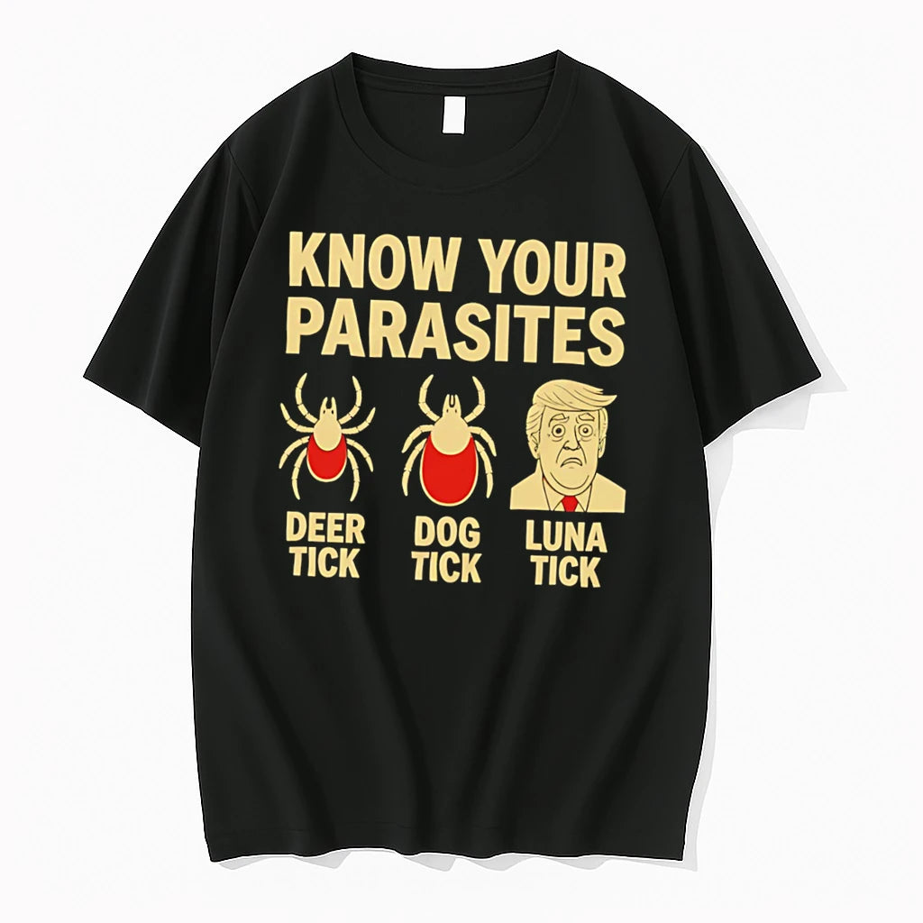 Officials Know Your Parasites Deer Tick Dog Tick Luna Tick Meme Tee