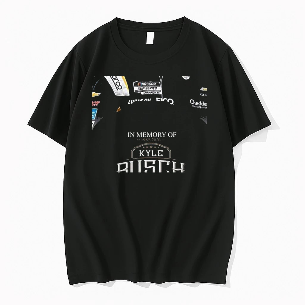 Officials Kyle Busch Rowdy Legends Never Die Memorial 2 Sides Copy Premium T Shirt