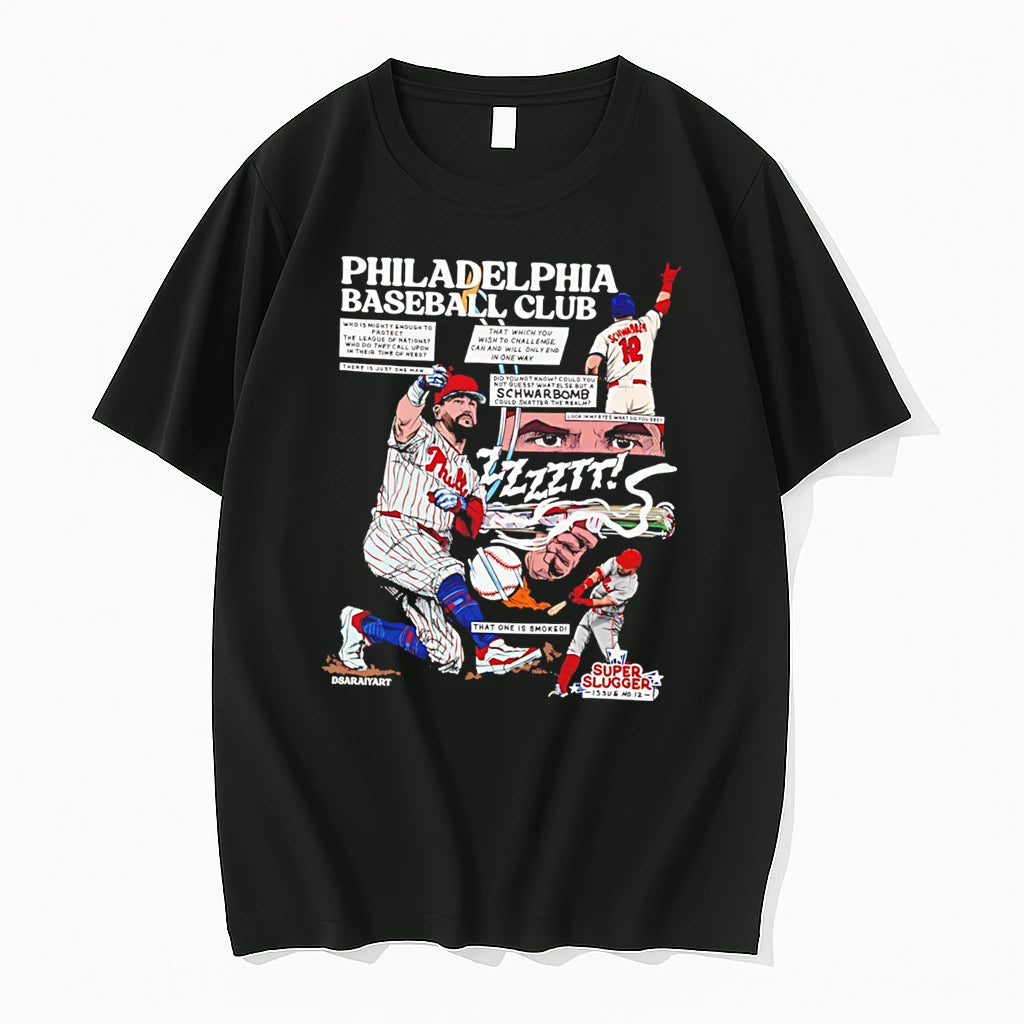 Officials Kyle Schwarber Philadelphia Baseball Club Schwarbomb Super Slugger Issue Tee Premium T Shirt