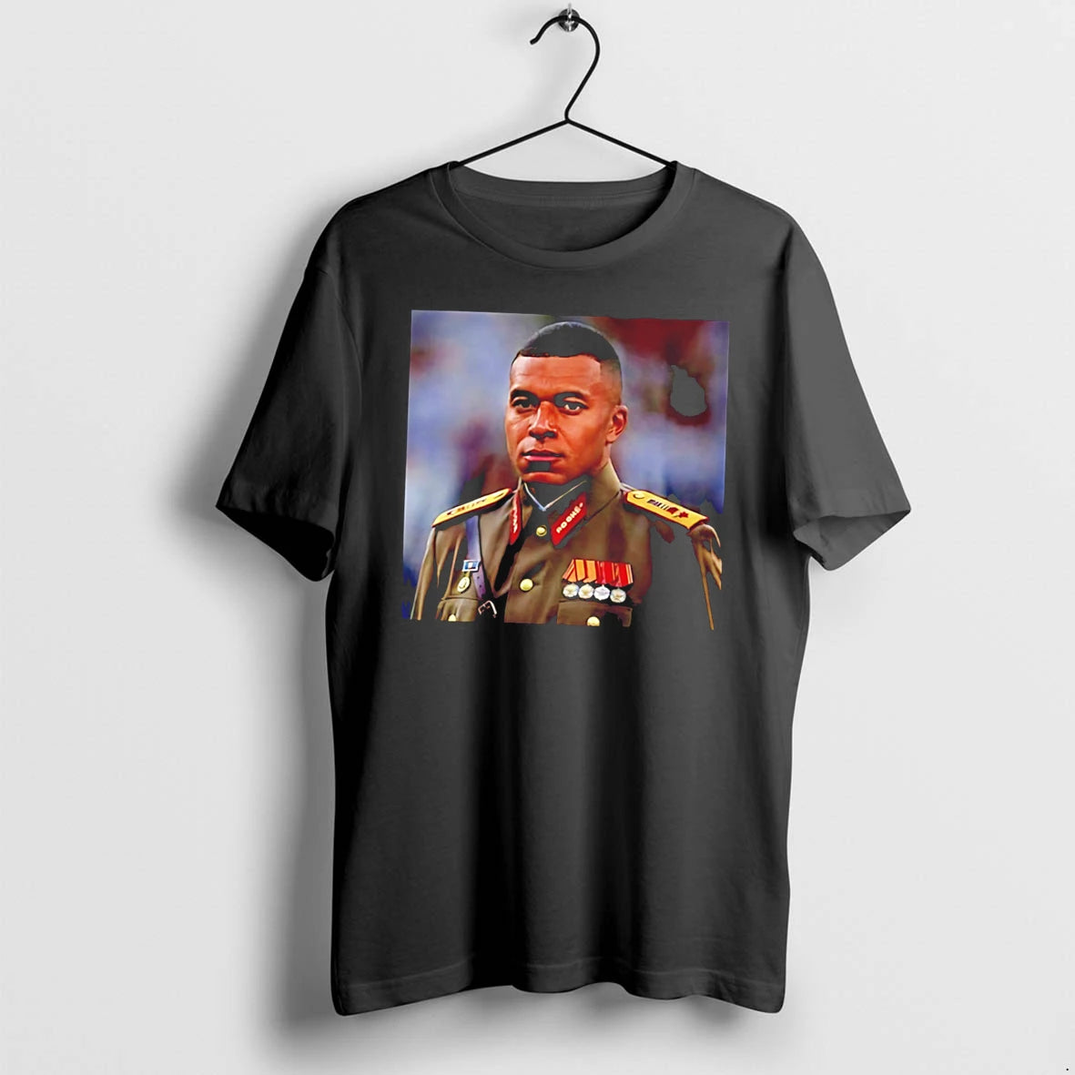 Officials Kylian Mbappe Dictator General Portrait Tee Premium T Shirt