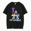 Officials La Los Angeles Sports Teams Logos Black Premium T Shirt