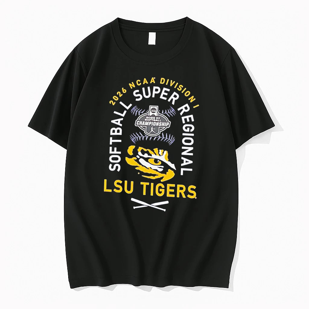 Officials Lsu Tigers 2026 Ncaa Division I Softball Super Regionals Tee Premium T Shirt