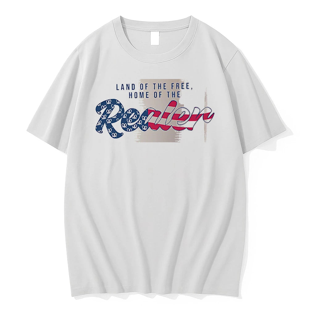 Officials Land Of The Free Home Of The Realer White Premium T Shirt