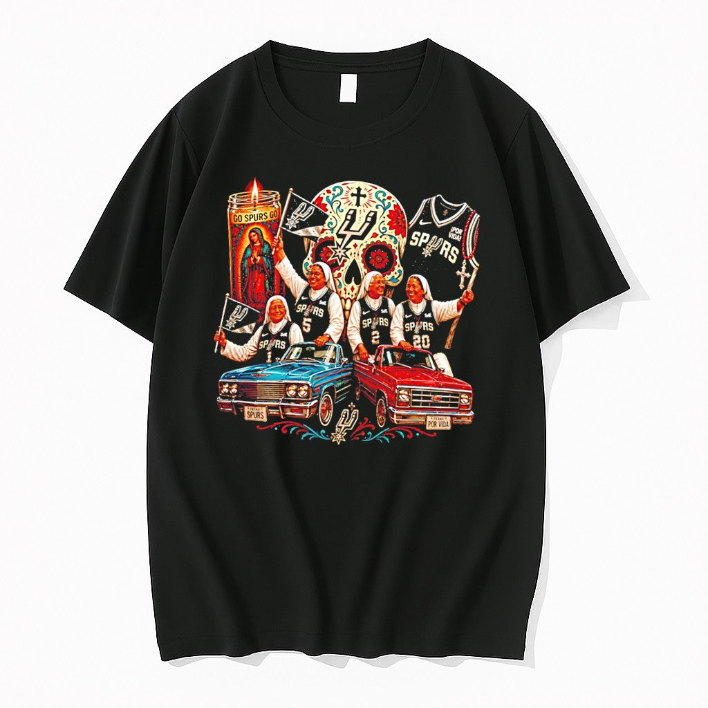 Officials Las Monjas De San Antonio Catholic Sisters San Antonio Spurs Tee