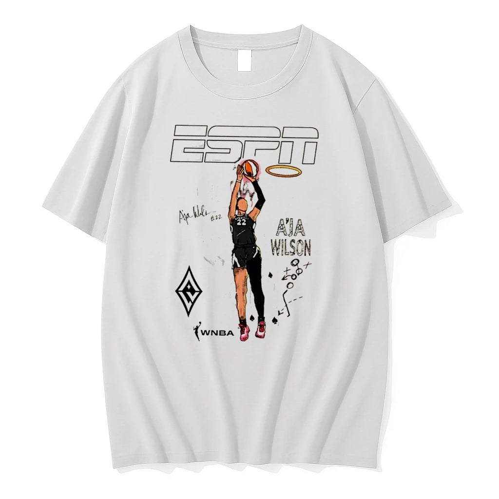 Officials Las Vegas Aces Aja Wilson Espn Player Graphic Tee Premium T Shirt