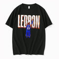 Officials Lebron Gold Letter James 23 Philadelphia 76ers Jersey Tee Premium T Shirt